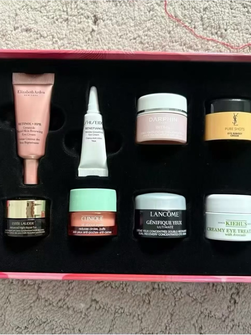 Assorted Luxury Women’s Eye Cream Set - Multi-Brand (Pink, White, Black, Mint)